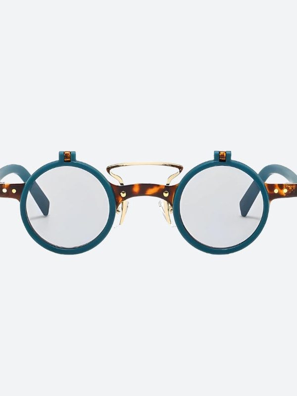 Round Flip-Up Sunglasses