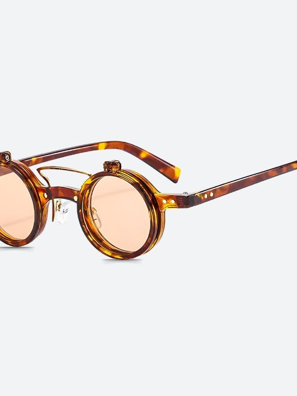 Round Flip-Up Sunglasses