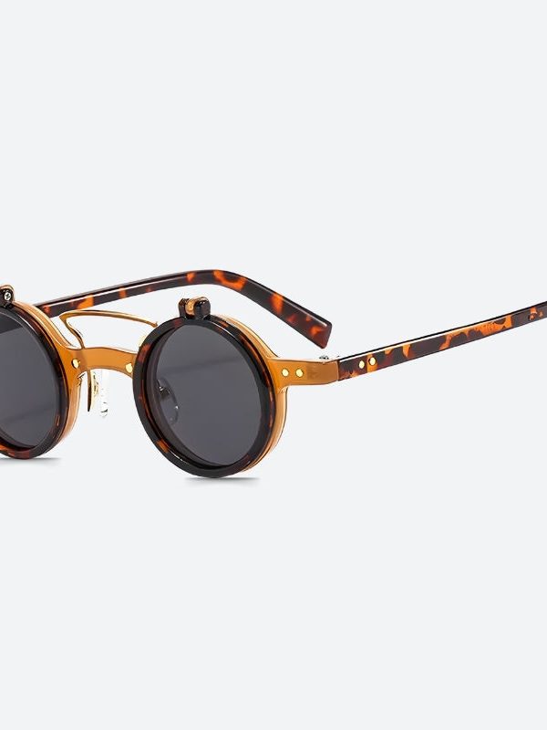 Round Flip-Up Sunglasses