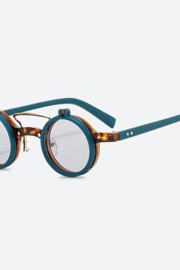 Round Flip-Up Sunglasses