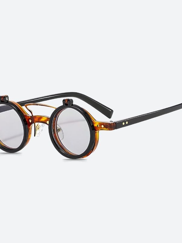 Round Flip-Up Sunglasses