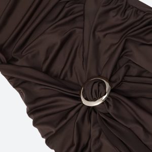 Ruched Halter Neck Mini Dress