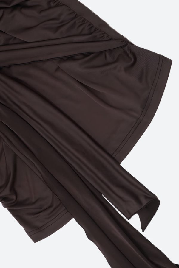 Ruched Halter Neck Mini Dress