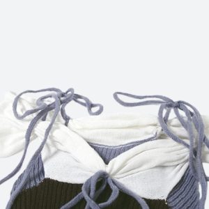 Ruched Knitted Mini Dress