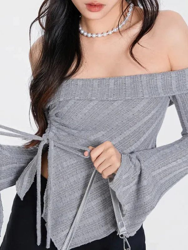 Ruched Off Shoulder Top