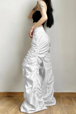 Ruched Parachute Pants