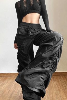 Ruched Parachute Pants