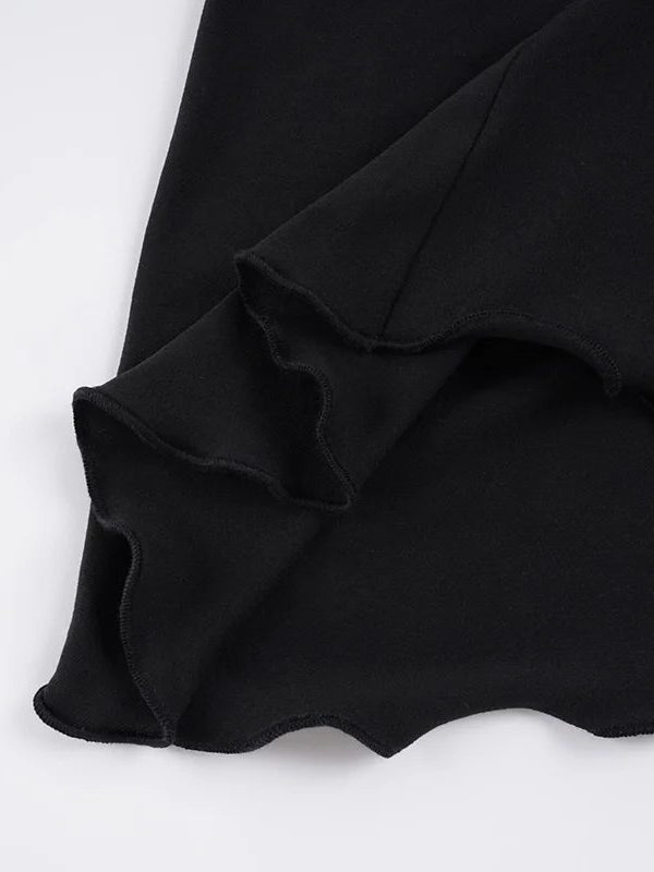 Ruched Waist Midi Skirt