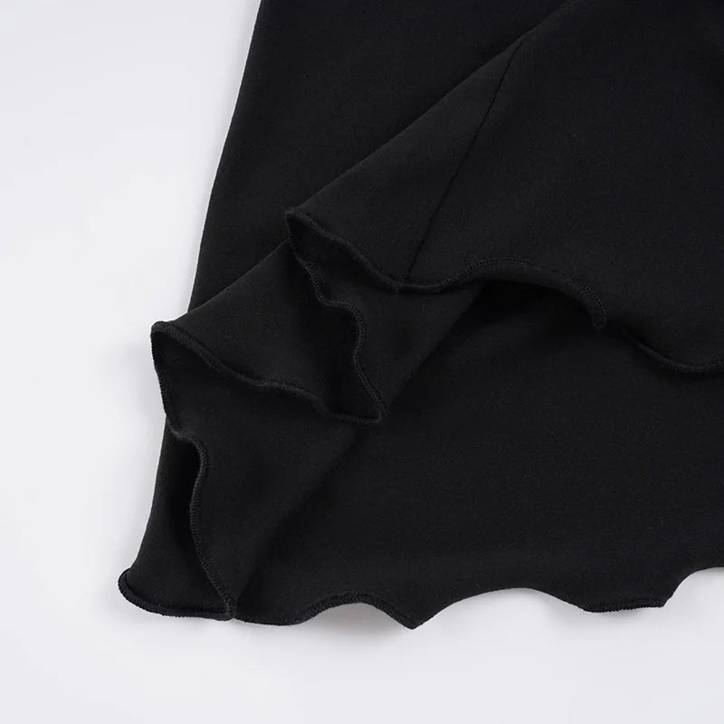 Ruched Waist Midi Skirt