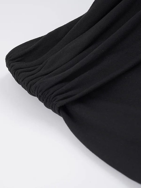 Ruched Waist Midi Skirt