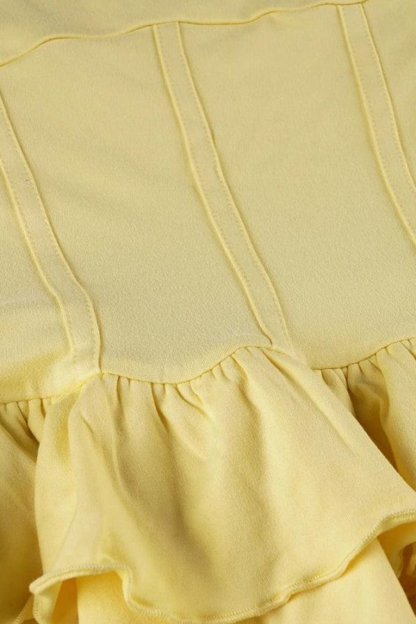 Ruffled Halter Mini Dress