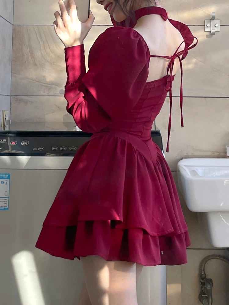 Ruffled Layered Corset Mini Dress Ruffled Layered Corset Mini Dress