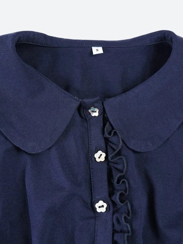 Ruffled Polo Mini Dress