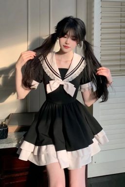 Sailor Collar Mini Dress