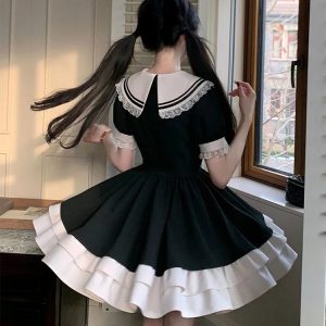 Sailor Collar Mini Dress