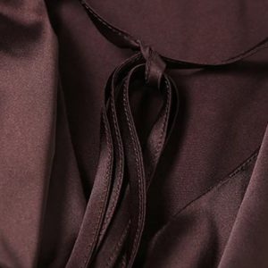 Satin Ruffled Mini Dress