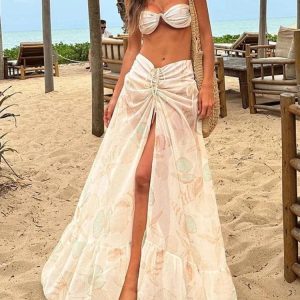 Sea Shell Three Piece Bikini Set