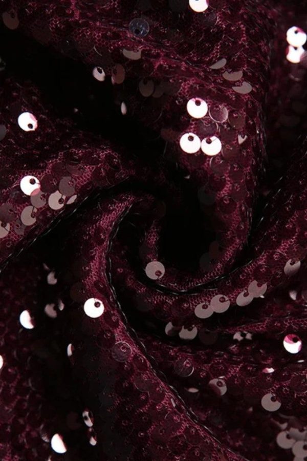 Sequined Backless Mini Dress