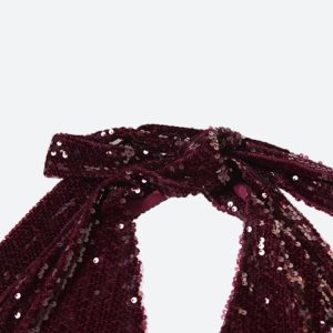 Sequined Backless Mini Dress