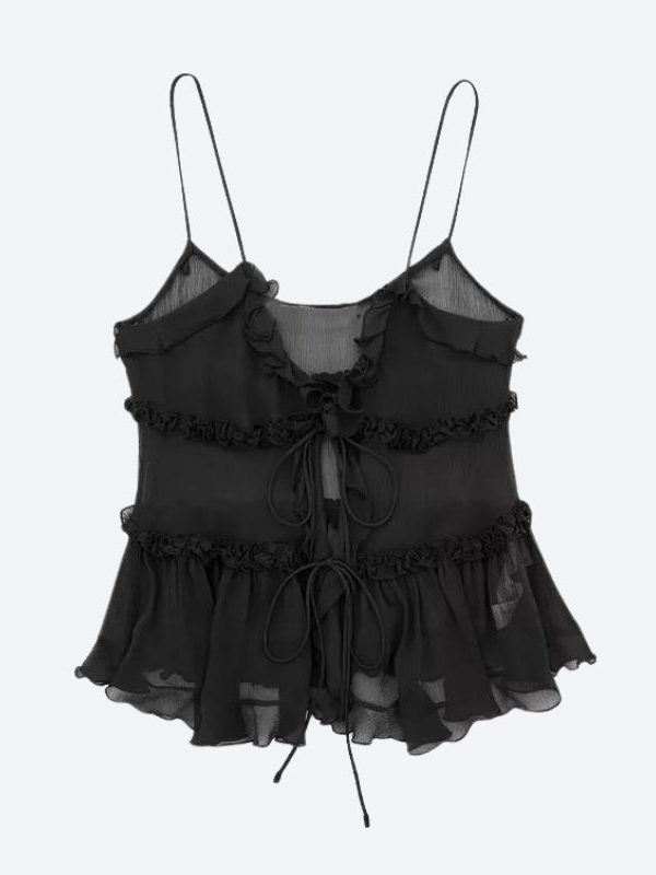 Sheer Open Front Top