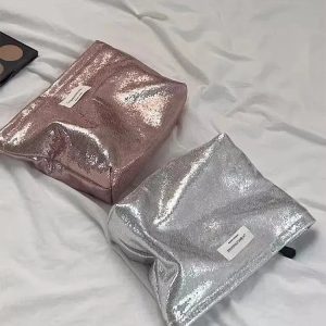 Shiny Metallic Makeup Bag