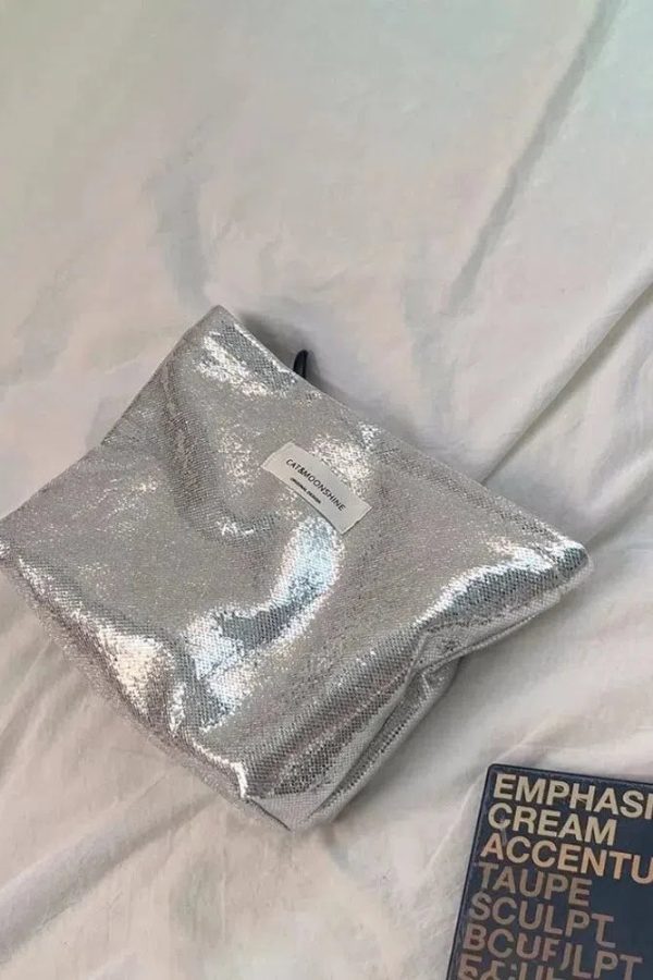 Shiny Metallic Makeup Bag