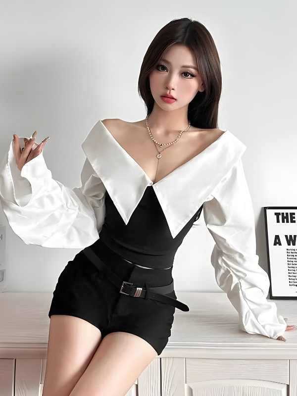 Shirt Corset Top