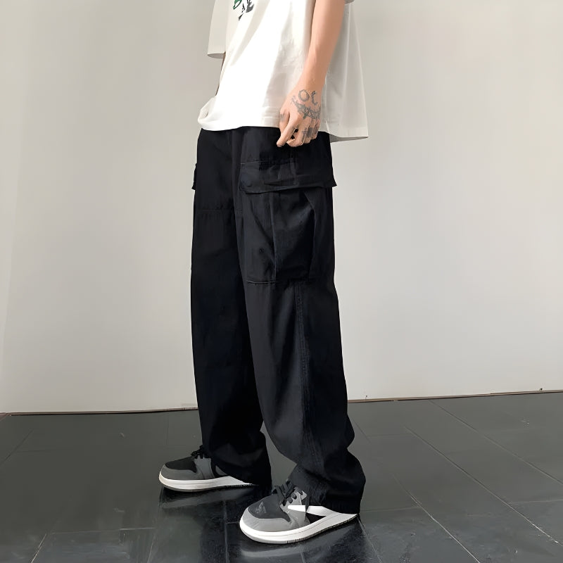 Side Belt Detailed Baggy Cargo Pants Side Belt Detailed Baggy Cargo Pants