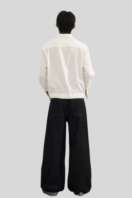 Side Stripe Wide Jeans