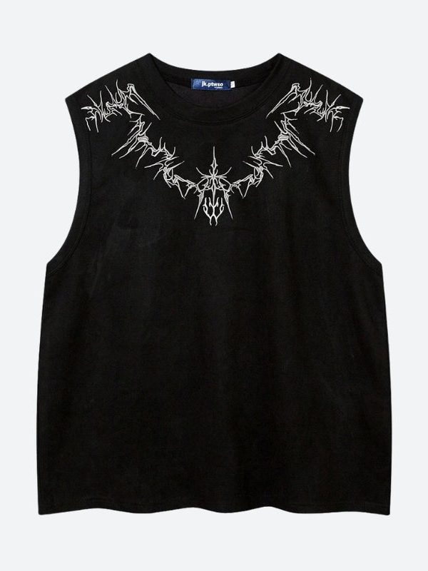 Sigilism Embroidered Sweater Vest