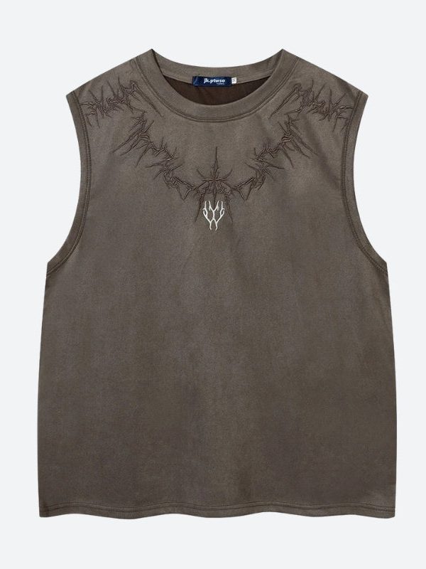 Sigilism Embroidered Sweater Vest