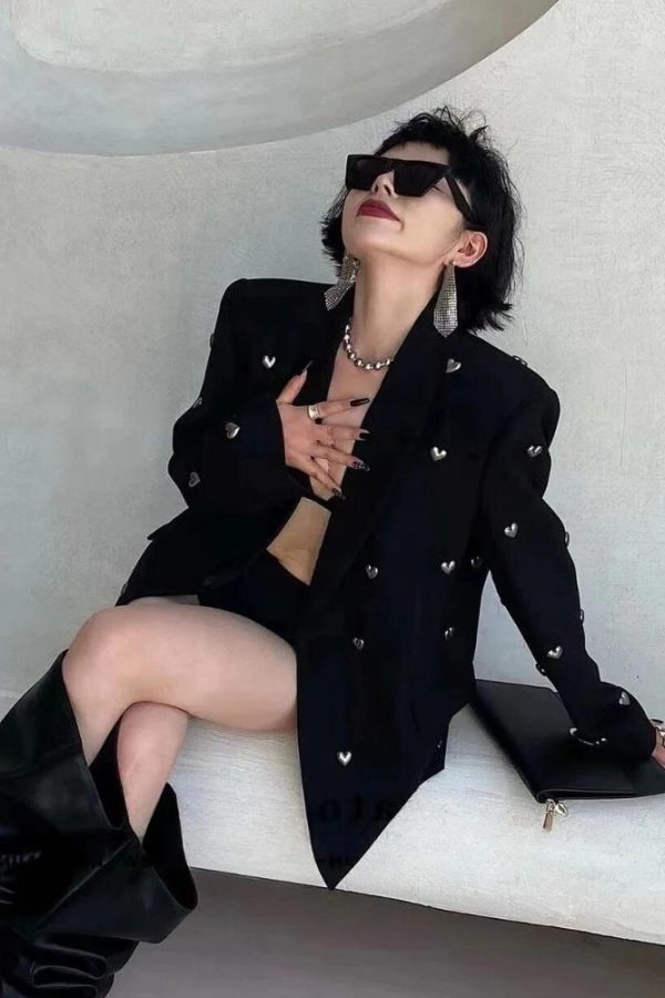 Silver Hearts Blazer