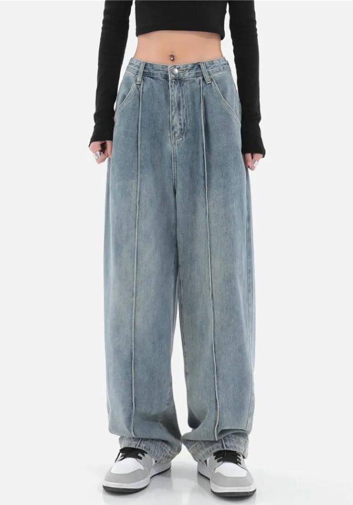 Skater Pleated Baggy Jeans Skater Pleated Baggy Jeans