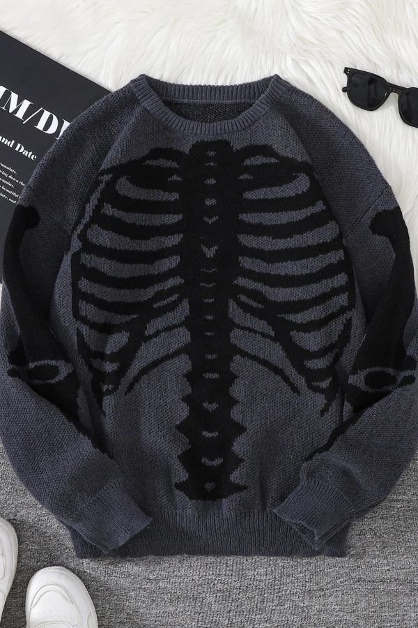 Skeleton Pullover Sweater