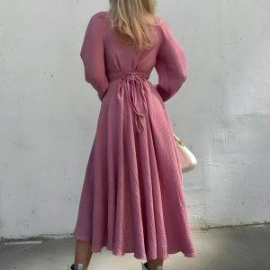 Slit Midi Dress
