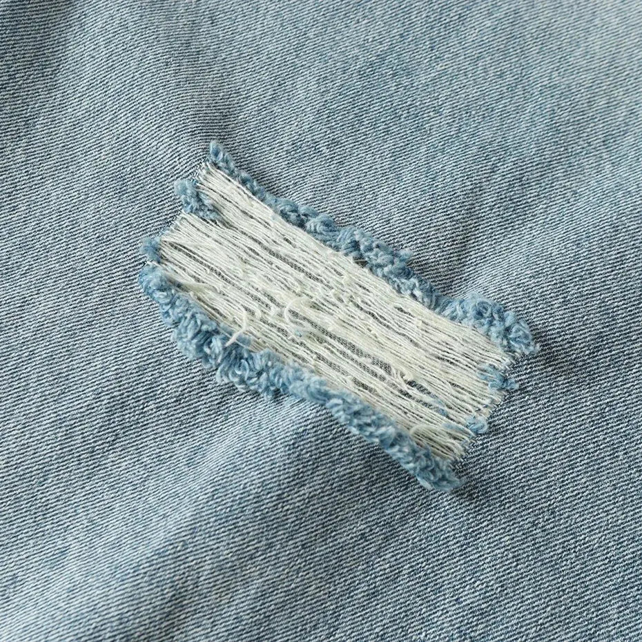 Snap Button Cut Out Jeans Snap Button Cut Out Jeans