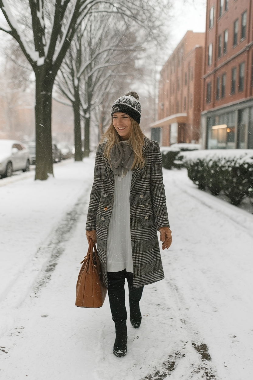 Snow Day Dress to Impress: Stay Warm and Stylish outfit idea
