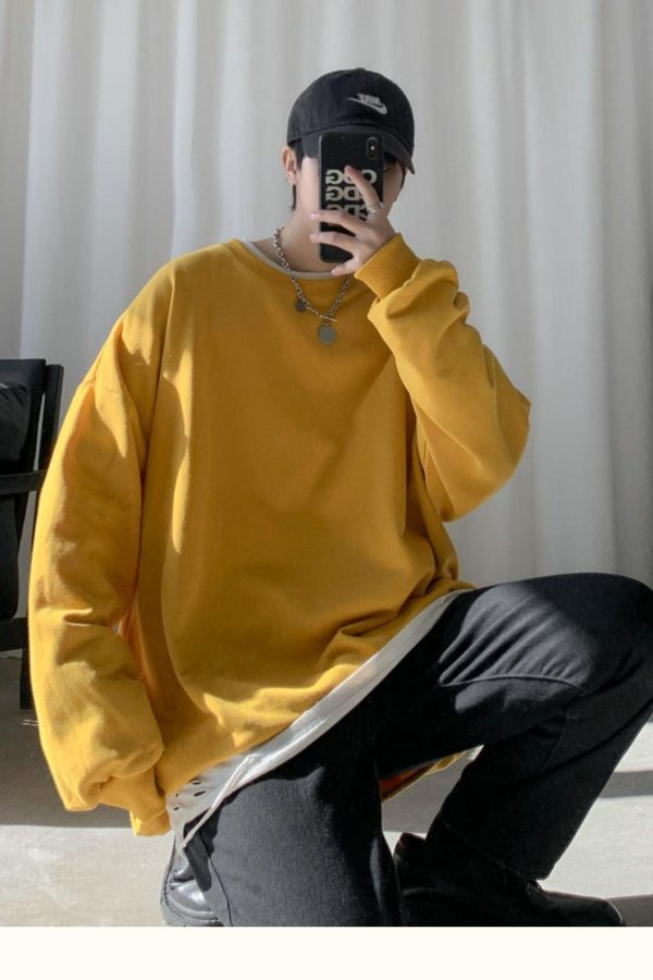 Soft Boy Basic Oversized Sweatshirt