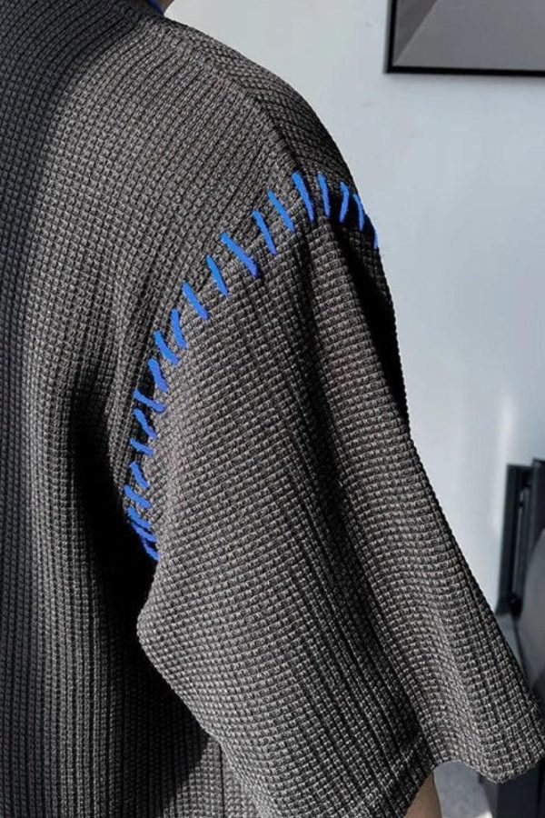 Soft Boy Contrast Stitch Tee