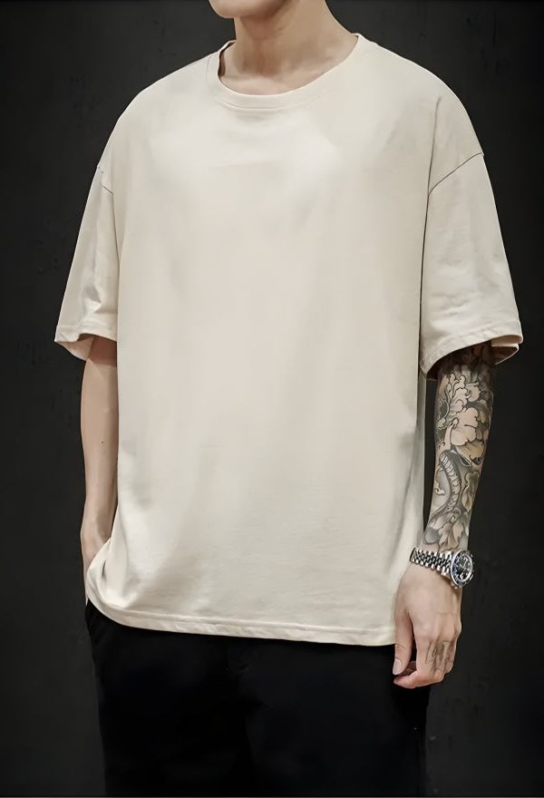 Soft Boy Crew Neck Basic Tee