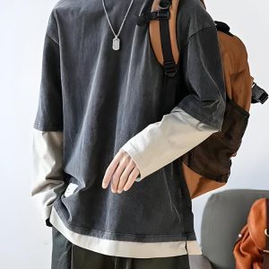 Soft Boy Layered Sleeve Sweatshirt