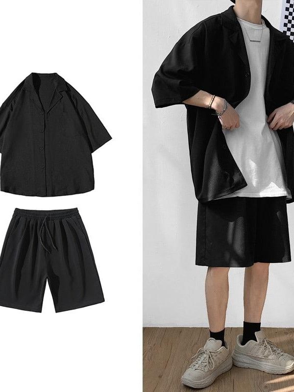 Soft Boy Shirt and Shorts Two Piece Set