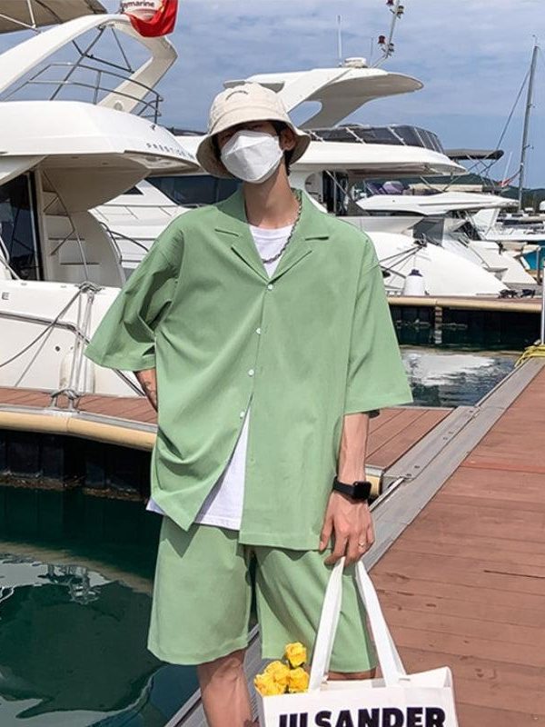 Soft Boy Shirt and Shorts Two Piece Set