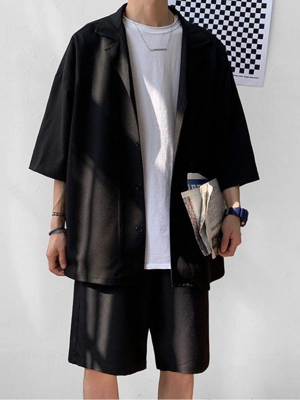 Soft Boy Shirt and Shorts Two Piece Set