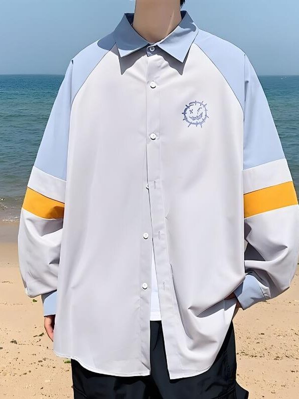 Soft Boy Smiley Pastel Shirt