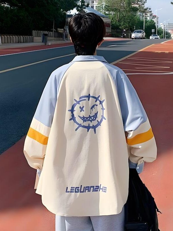 Soft Boy Smiley Pastel Shirt