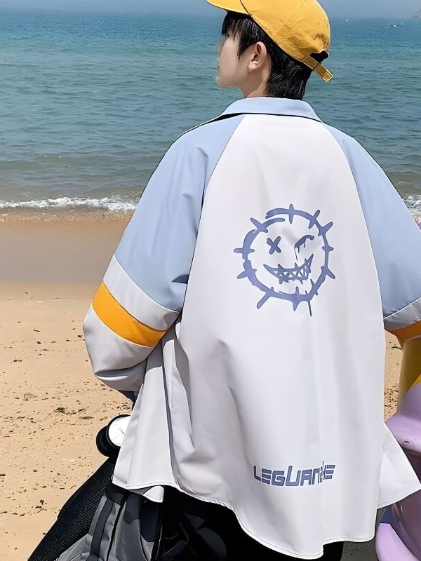 Soft Boy Smiley Pastel Shirt