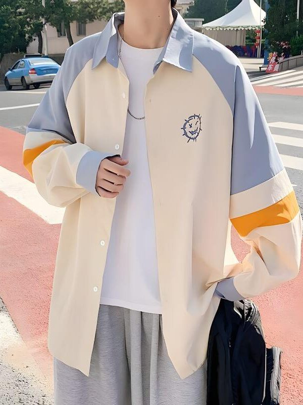 Soft Boy Smiley Pastel Shirt