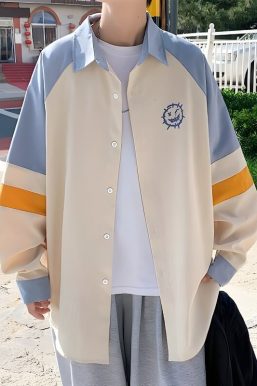 Soft Boy Smiley Pastel Shirt