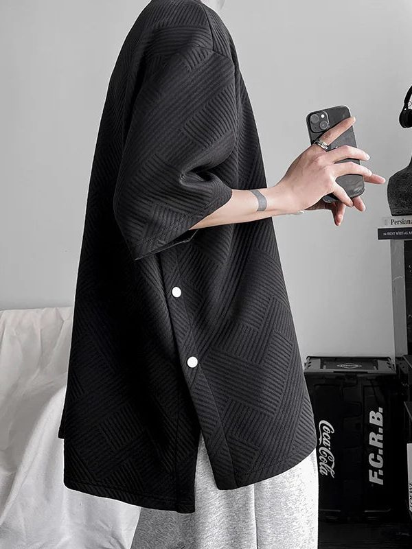 Soft Boy Snap Button Up Tee